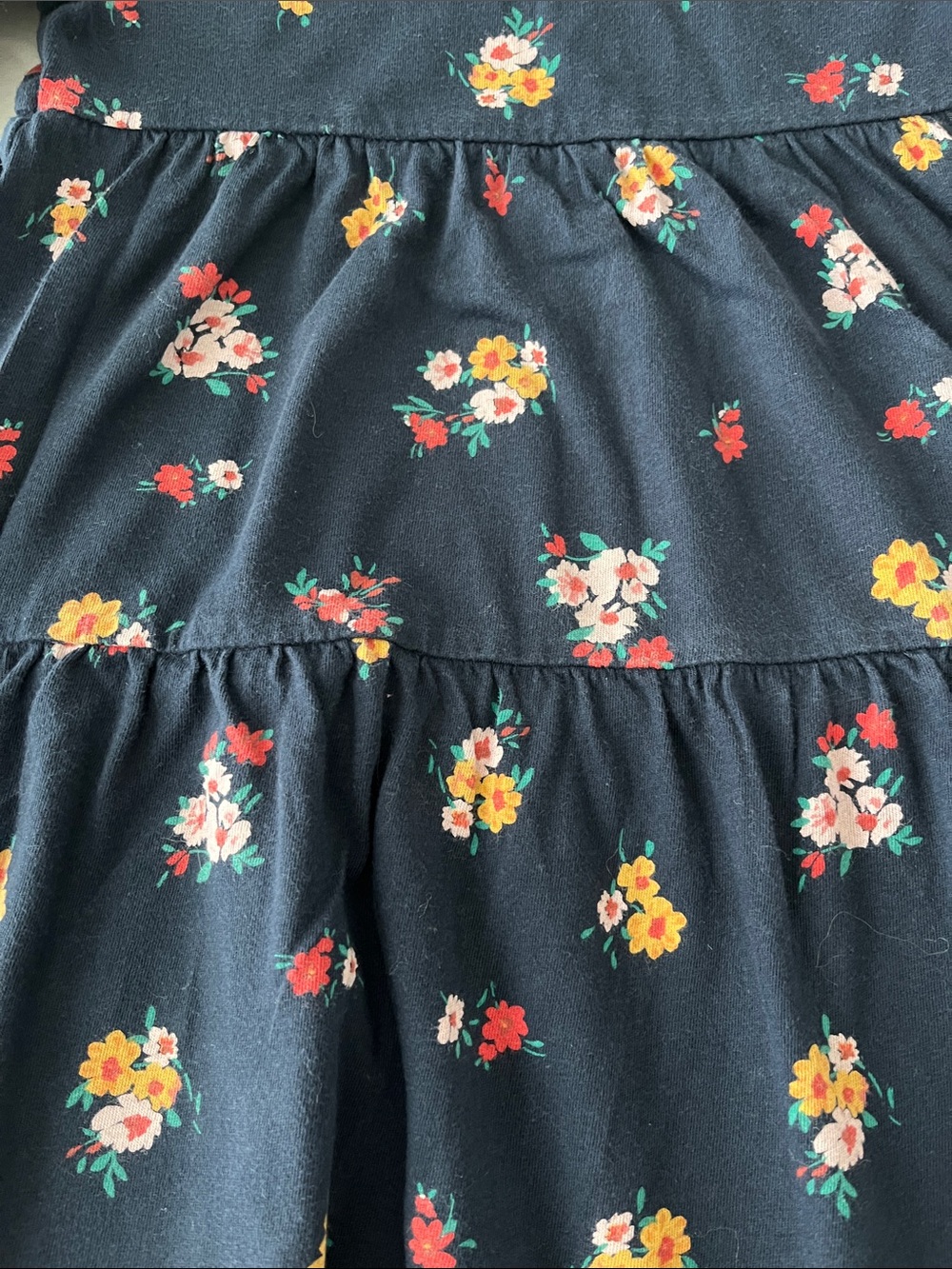 Old Navy girls Floral Tiered Long-Sleeve Dress size 5T - Picture 2 of 5